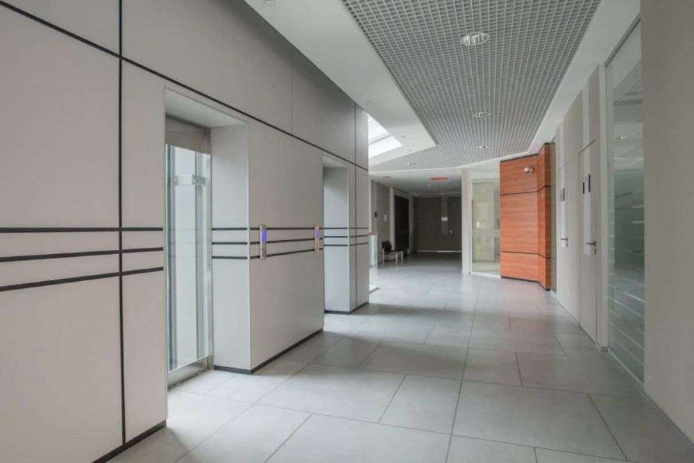 Interior view of a business commercial property building