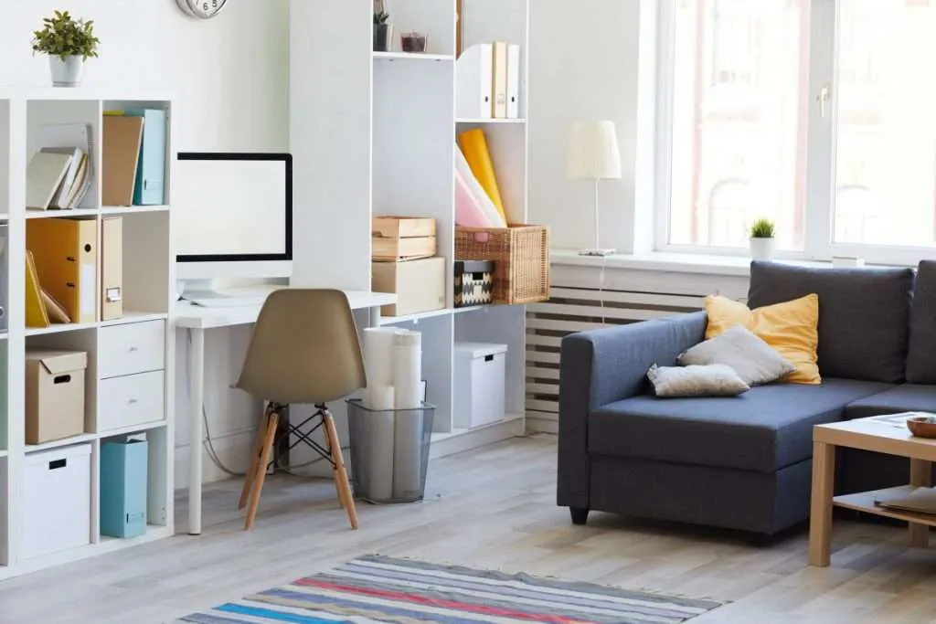 Interior view of a modern apartment living room
